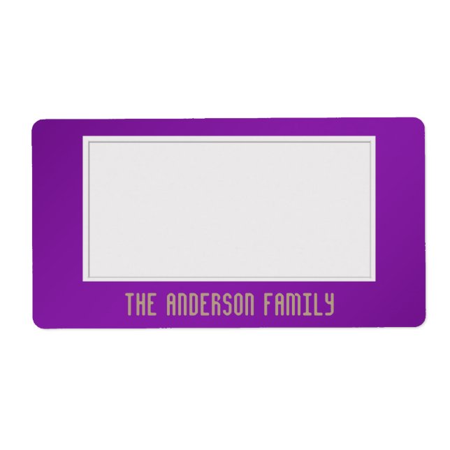 Organise Storage Sticky One Colour Purple (Front)