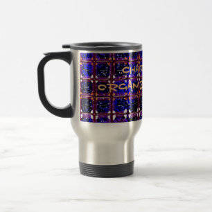 Organised Chaos Bold But Meaningless Pattern Travel Mug