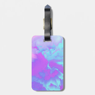Organised Chaos Glitched Fluid Art Luggage Tag