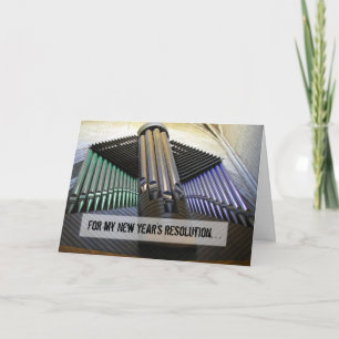 Organised new year card