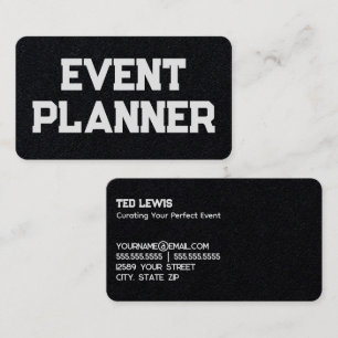 Organiser Event Planner Business Card