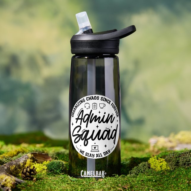 Organising Chaos Funny Quote Admin Prof Day Squad Water Bottle (Outdoor (Rotated))