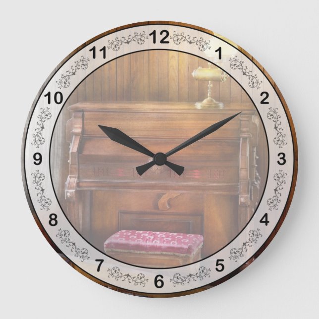 Organist - A vital organ Large Clock (Front)