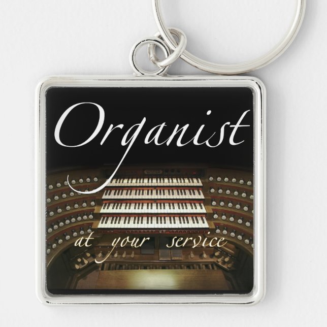 Organist at your service key chain (Front)