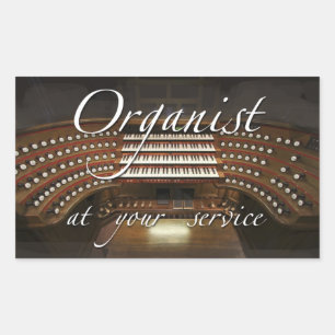 Organist at your service sticker