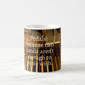 Organist Humour Mug – Pedals & Panic