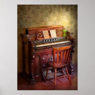Organist - Playing the songs of the gospel Poster
