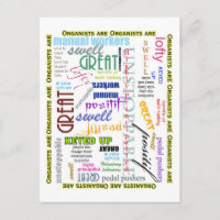 Organists are everything postcard
