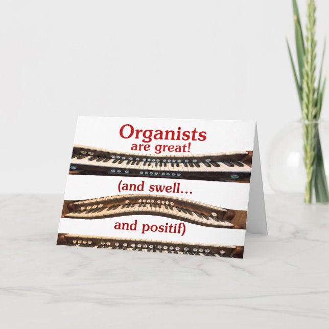 Organists are Great card for couples (Front)