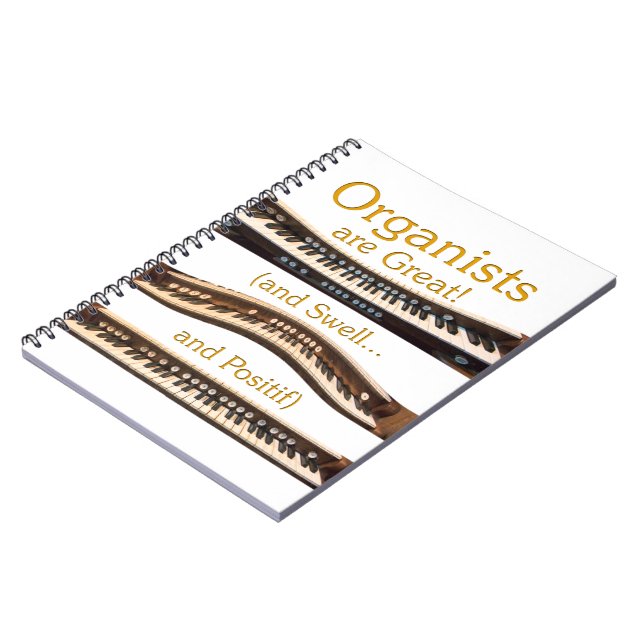 Organists are Great - yellow notebook (Left Side)