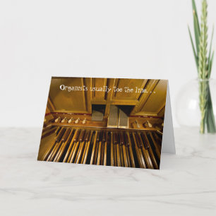 Organists Toe the Line Card