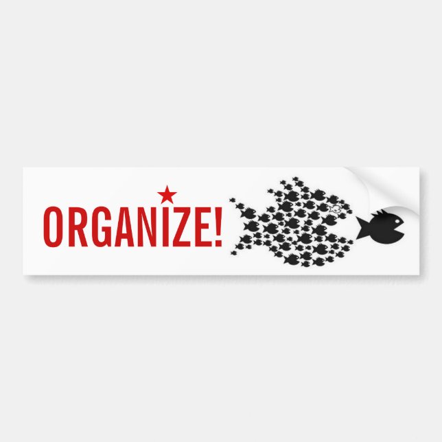 ORGANIZE! BUMPER STICKER (Front)