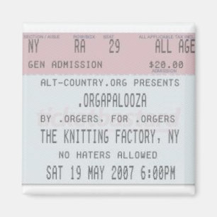 .Orgapalooza - Ticket Magnet