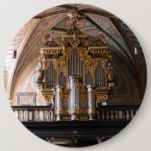 Orgel Pfarrkirche St.Wolfgang am Wolfgangsee 6 Cm Round Badge