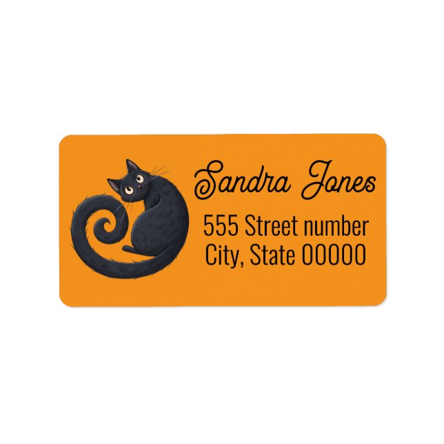 orgeous one of a kind address labels Halloween (Front)
