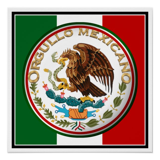 Orgullo Mexicano (Eagle from Mexican Flag) Poster (Front)