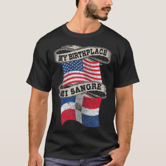 Orgullosamente Dominicano Half Dominican Half Amer T-Shirt