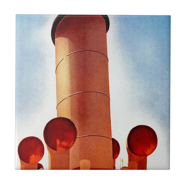 Orient Cruises Big Funnel Tile (Front)