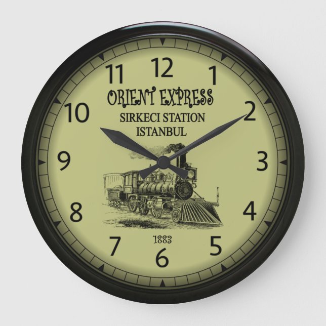  Orient Express Gare de l'Est Train Station Paris  Large Clock (Front)