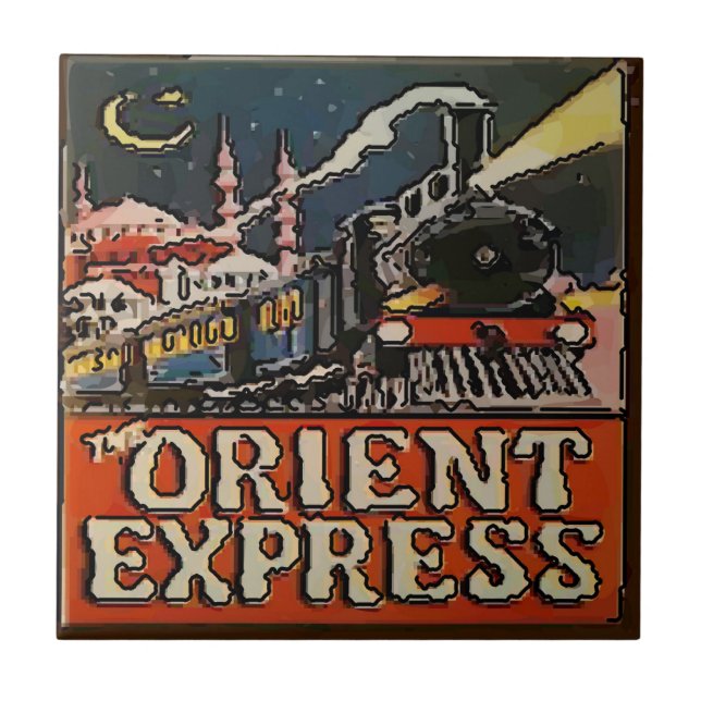 Orient Express Paris Poster Tile (Front)