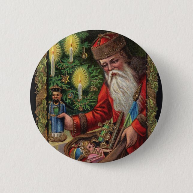 Orient Express Santa 6 Cm Round Badge (Front)