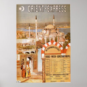 Orient Express Vintage Train Travel Print