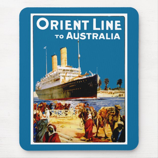 Orient Line to Australia Mouse Pad (Front)