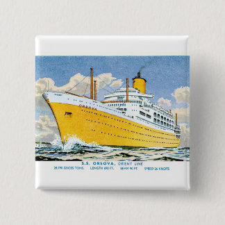 Orient Line's Orsova 15 Cm Square Badge
