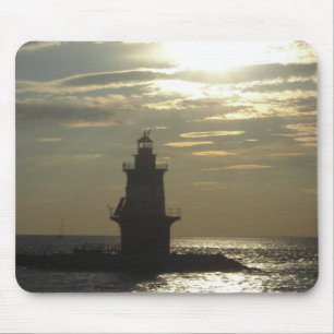 Orient Point Lighthouse Sunset 3 Mouse Pad