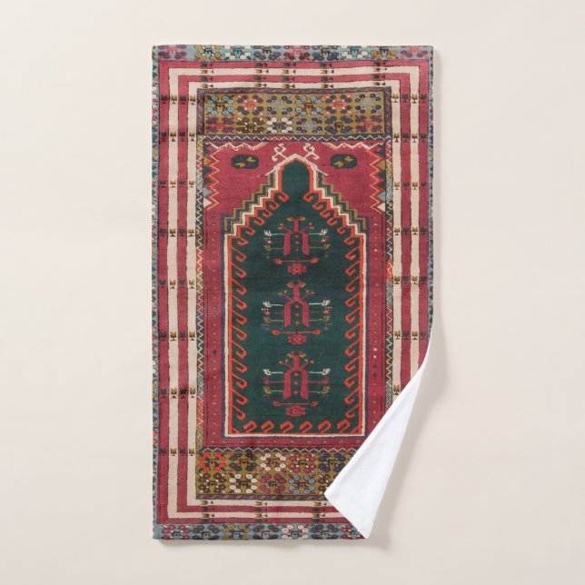 Oriental Antique Kilim Rug  Bath Towel Set (Hand Towel)