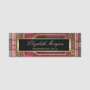 Oriental Antique Kilim Rug   Name Tag