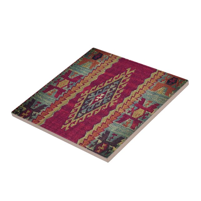 Oriental Antique Kilim Rug Tile (Side)