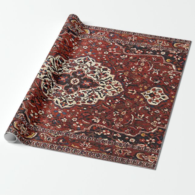 Oriental Antique Persian Turkish Rug Wrapping Paper (Unrolled)