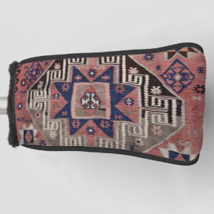 Oriental Antique Red Kilim Rug Golf Head Cover