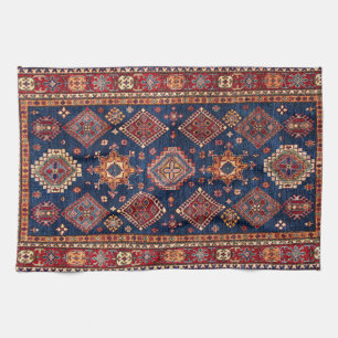 Oriental Antique Turkis Rug Pattern Tea Towel