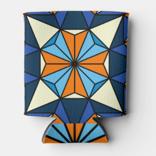 Oriental Arabic Geometric Seamless Pattern Can Cooler