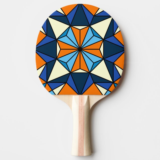 Oriental Arabic Geometric Seamless Pattern Ping Pong Paddle (Front)