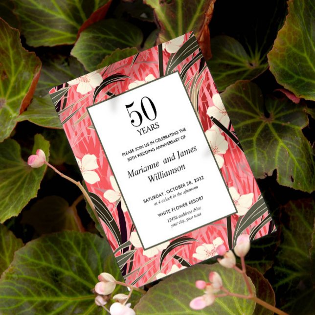 Oriental Bamboo Japanese Flower 50TH Anniversary  (budget 50th anniversary celebration party low cost)