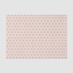 Oriental Beige Ensyucha Asanoha Japan Pattern Tissue Paper