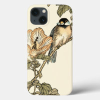 Oriental Bird Perched on Branch