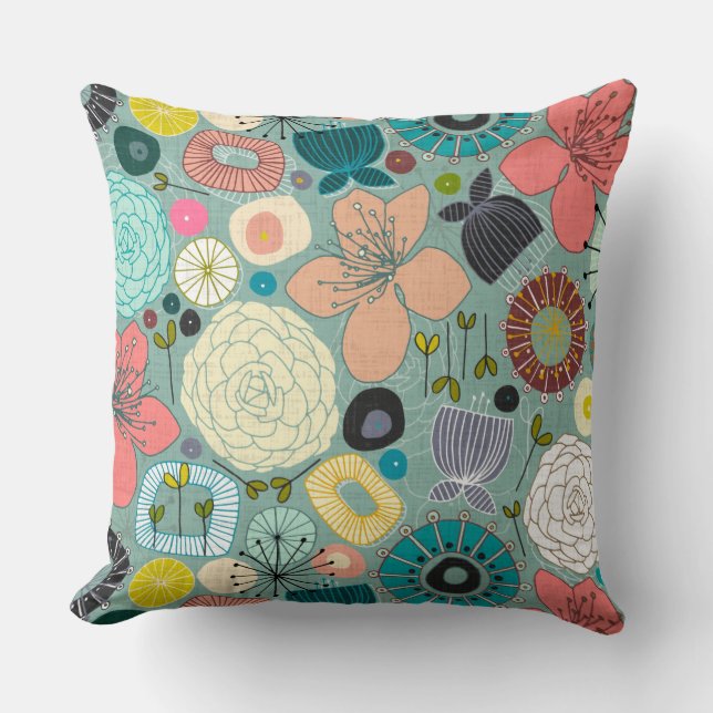 oriental blooms cushion (Front)