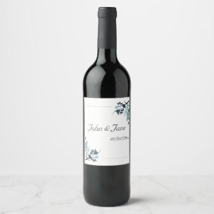 Oriental blossom wine label