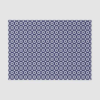 Oriental Blue Interlocking Circles Geometric Tissue Paper
