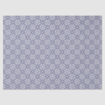 Oriental Blue White Moroccan Geometric Pattern