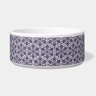 Oriental Blue White Turkish Rosette Geometric Art
