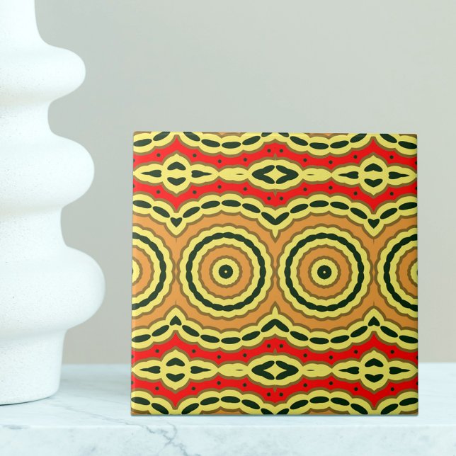 Oriental Bohemian Stylish Mosaic Geometric Pattern Tile (Creator Uploaded)