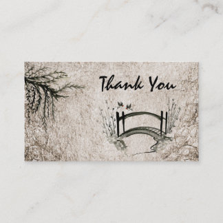 Oriental Bridge Thank You Business Card