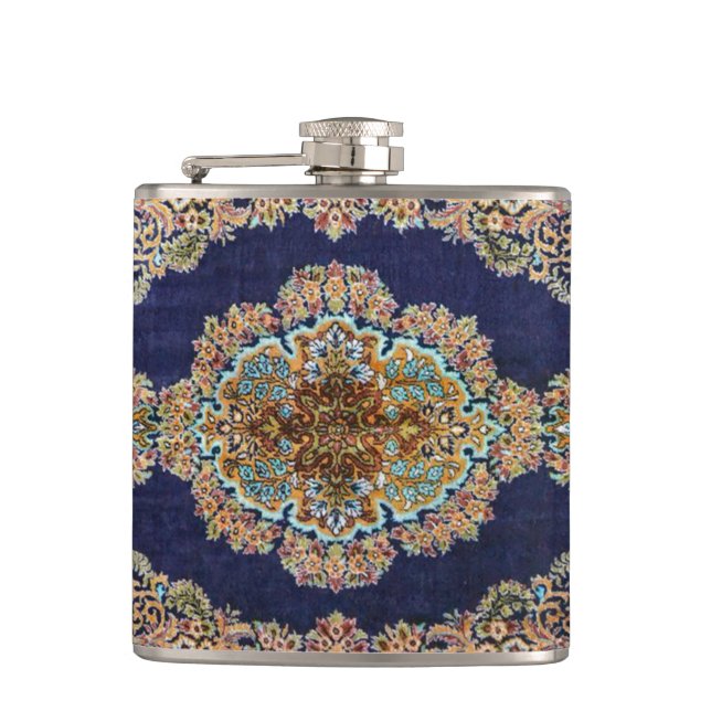 Oriental Carpet Rug Killim Hip Flask (Front)