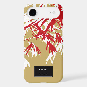 Oriental Chic Asian Chinese Gold Bamboo Leaves Zen