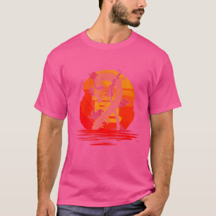 Oriental Chinese Dragons Asian Dragon And Sun T-Shirt